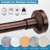 Bonpally Shower Curtain Rod, Adjustable 32-61 Inches Spring Tension Rod,