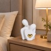 Ceramic Couple Statue for Home Decor - Abstract Hugging Figurine