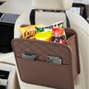 VBGURR Car Seat Organiser, Car Bin with Adjustable Buckle Strap,