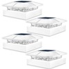 Peasur 4x4IN Solar Post Cap Lights Outdoor with 3 Modes,