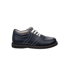 Josmo Girls Oxfords Saddle Uniform School Leather Shoes, Navy, 12.5 US Unisex Big Kid