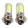 2x 6000K White H6M COB LED Motor Bike/ATV Headlight Fog