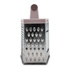 Six Sided Food Grater with Handle – Multi-Surface Metal Grater