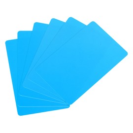 MECCANIXITY 10pcs Blank PVC Cards Color, CR80 30 Mil Plastic Cards Blank ID Card Waterproof for ID Badge, Credit Cards, Identification Badges, Printer, Blue