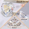 25th Silver Wedding Anniversary Romantic Gifts for Couple, Heart Crystal