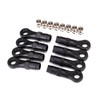 Traxxas 8149 Extended Rod Ends with Hollow Balls, Black