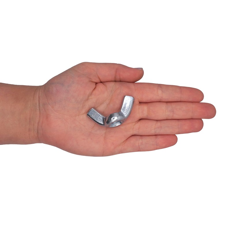 SKIR'CO Pack of 20 Wing Nuts M12, Galvanised Wing Nuts,