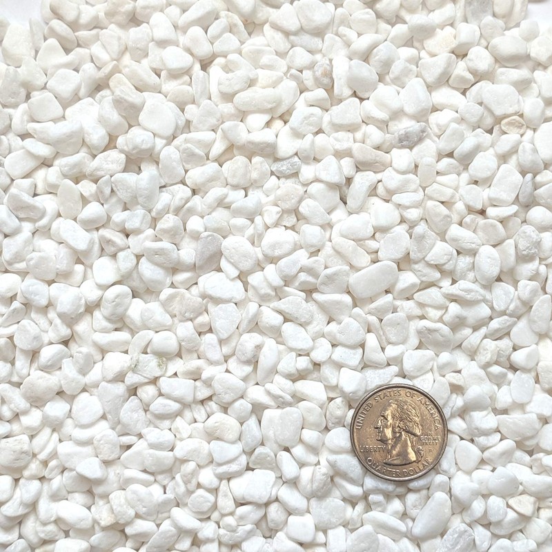 Midwest Hearth Decorative White Bean Pebbles 1/5" Size (2-lb Bag)