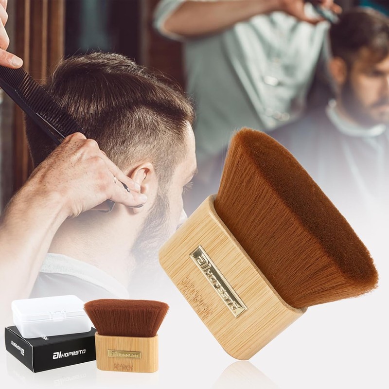 Barber Brush Neck Duster Barber Neck Duster Bamboo Handle Neck