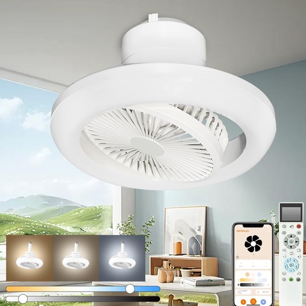 (App Compatible) Alexa/Google Home Compatible, Head Swing LED Light, LED