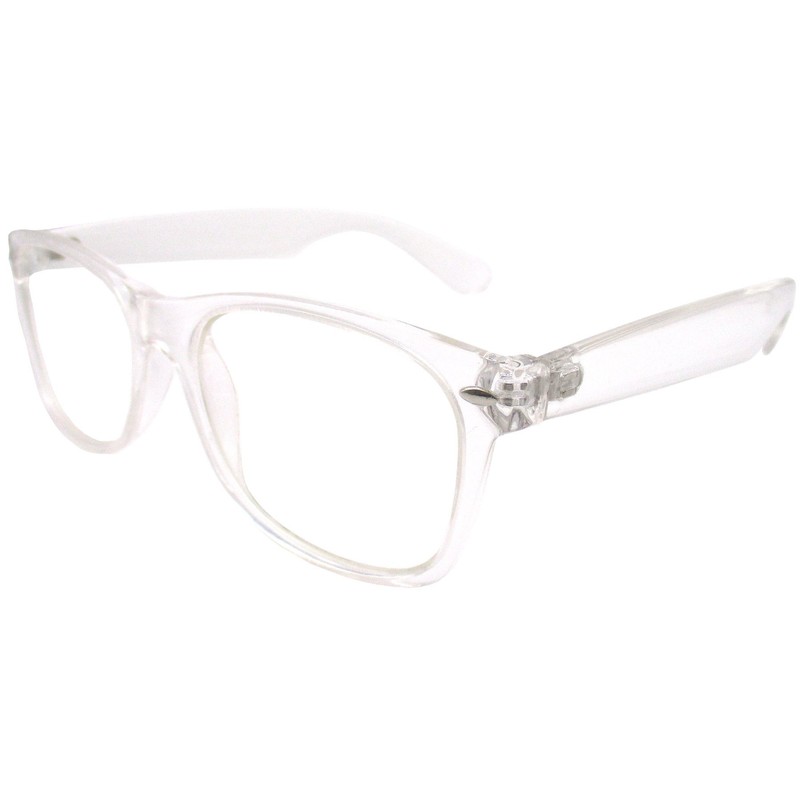 KKD Large Wellington Non-prescription Glasses, Fashion Frames, UV Cut Lenses,