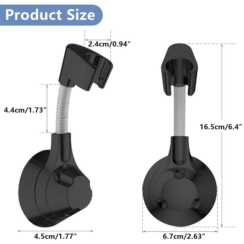Shower Head Holder Without Drilling, Hand Shower Holder, Universal Shower