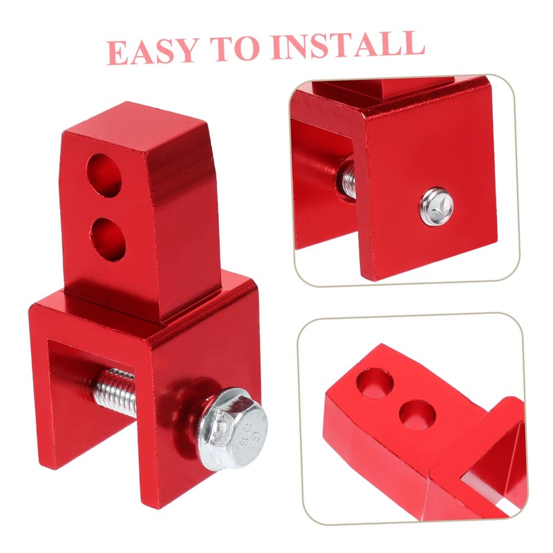 GRIRIW 2pcs Motorcycle Rear Riser Height Extension Device Easy Installation