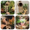 10PCS Crested Gecko Tank Accessories, Reptile Plants Bridge Vines, Coconut