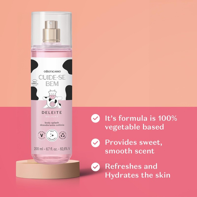 O BOTICARIO Cuide-se Bem Delight Body Splash, Sweet and Refreshing