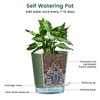 Meowell 4 inch Self Watering Pots for Indoor Plants, 5
