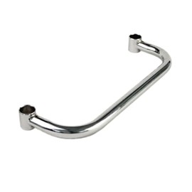 A-to-Z Supply CMCH021 Cart Handle, 21"L Extended, Chrome-Finish, NSF