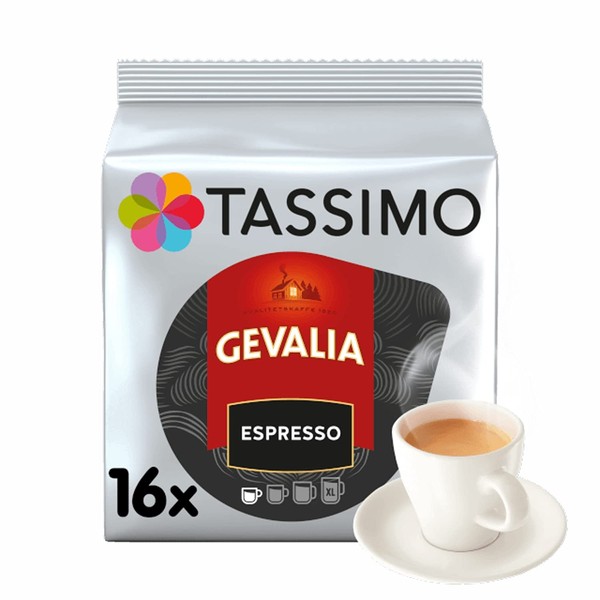 Tassimo Coffee T-discs; Gevalia, Espresso, 16/box