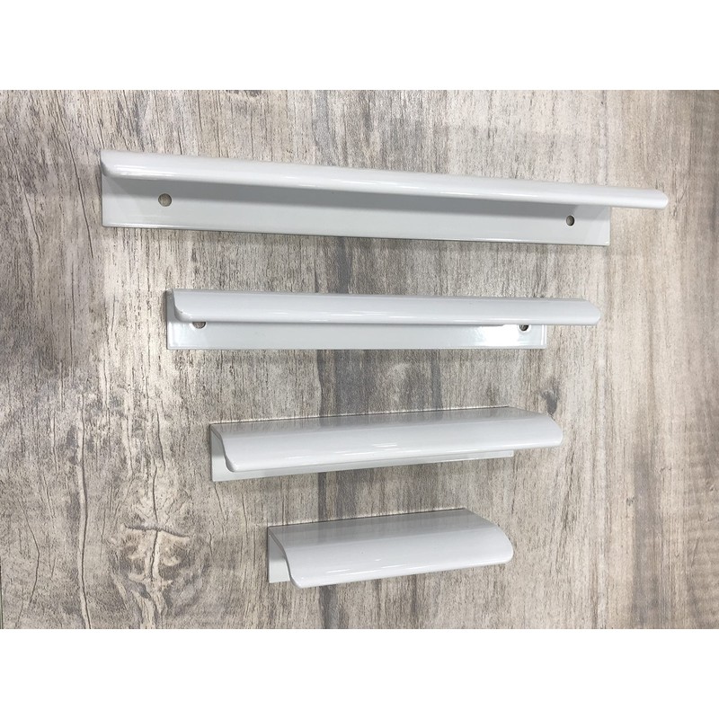 Tsnamay 2Pcs 3.15" White Arc Surface Pull,White Edge Pulls Furniture