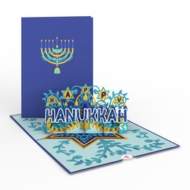 Lovepop Happy Hanukkah Pop Up Card, 5x7-3D Greeting Card, Hanukkah Greeting Cards, Jewish Holiday Cards, Hanukkah Cards for Kids