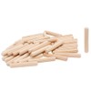 100 Pack 1/4" Wood Dowel Pins Straight Grooved Pins for