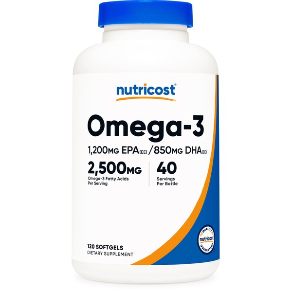Nutricost Nutricost Omega 3 Fish Oil - 2500MG, 120 Softgels