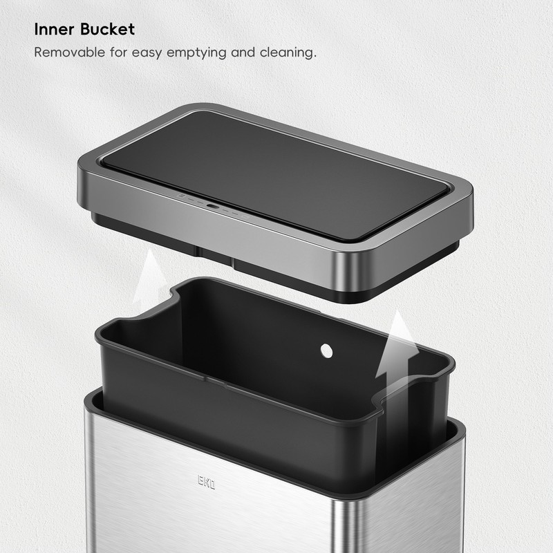 EKO Mirage-X 47 Liter / 12.4 Gallon Touchless Rectangular Motion