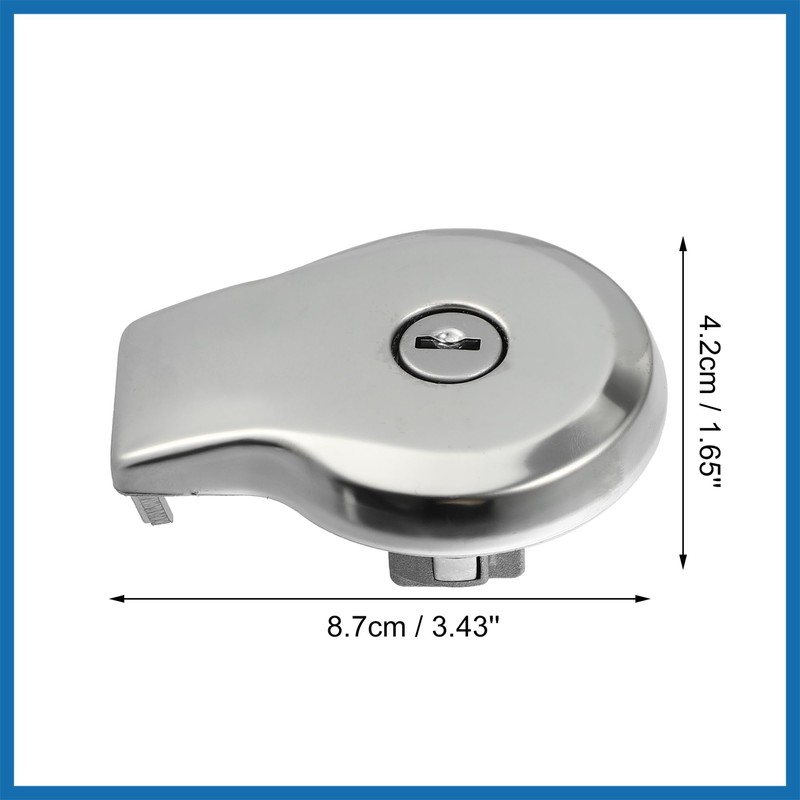 A ABSOPRO 1 Set Motorcycle Gas Tank Locking Fuel Tank