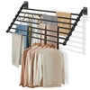 Scisum Wall Mounted Clothes Drying Rack 57 Inch – Foldable