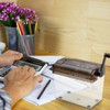Xzeemo Mini Paper Shredder, Hand Crank Paper Shredder for Home
