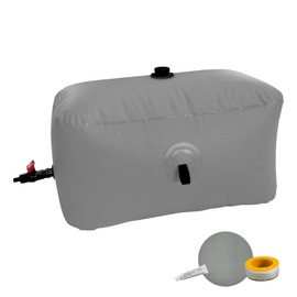 Large Capacity Water Storage Bladder 125L/33Gal Portable Water Tank Foldable Soft Water Bag for Gardening, Drought Resistance, Fire Prevention, Emergency Water, Agricultural Irrigation