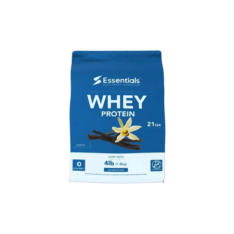 Proteina Whey Protein Essentials 4 Lbs Concentrate Power Sabor Vainilla