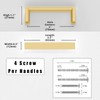 Asimerdeco 10 Pack Brushed Gold Cabinet Pulls 3 Inch(76mm) Kitchen