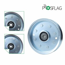 POSFLAG 753-08171 Idler Pulley Kit Replaces 756-04129B Idler Pulley 4.25, Troy Bilt Pulley 753-08171, 756-04129 Idler Pulley 756-04129, 753 08171, 753-08068 for Cub Cadet RZT50, LTX1040, LTX1050 Decks