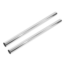 X AUTOHAUX 2pcs Straight 2.25" OD 40" Length DIY Custom Mandrel Exhaust Pipe 2.25 Inch Tube Pipe T304 Stainless Steel Universal Fit