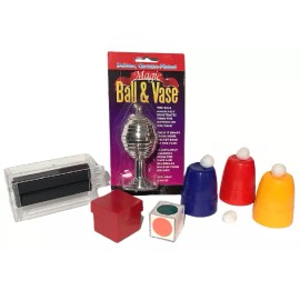Unbranded BEGINNER MAGIC TRICK KIT #4 Money Maker Printer Vase Cups & Balls Set Vision Box