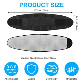 AOGOE Waist Trainer Belt for Women, Sweat Waist Cincher, Adjustable Back Support Belt, Body Shaper Workout Sports Girdles Band, Belly Sweat Belt, Waist Trimmer Belt, Cincher Trimmer Waist Trainer