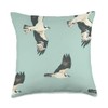 Osprey Minimalist Animal Wildlife Pattern Backpack Throw Pillow