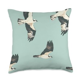 Osprey Minimalist Animal Wildlife Pattern Backpack Throw Pillow