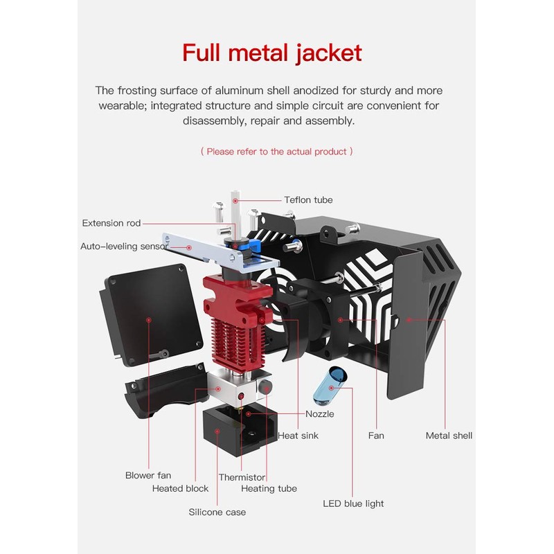 Original Creality CR6 SE Hotend Extruder Full Kit Assembled for