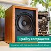 Electrohome Huntley Powered Bookshelf Speakers with Built-in Amplifier and 3"