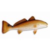Handpainted Large Red Drum Fish Ocean Restaurant Wall Mount Decor