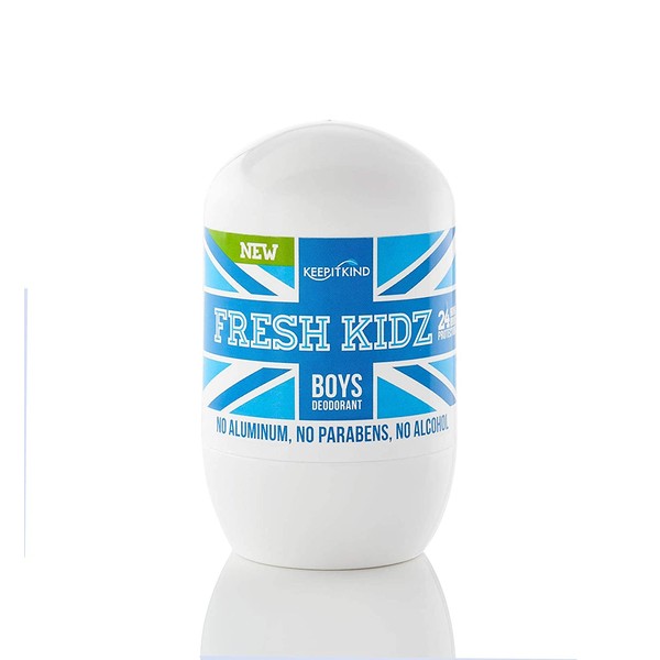 Keep it Kind Fresh Kidz Natural Roll On Deodorant 24 Hour Protection - Boys "Blue" 1.86 fl.oz.