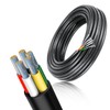 RESHAKE 14 Gauge 5 Conductor Wire,49.2FT 14/5 Tinned Copper 5