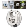 Stainless Steel Password Round Padlock Key 70mm thickened 9, 5mm