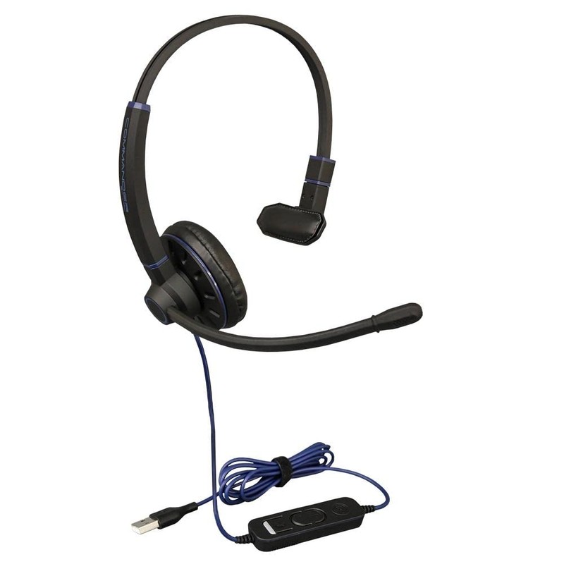JPL USB Headset Commander-1 (V2) Monaural | USB-A Plug &