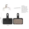 Bicycle Disc Brake Pads, Semi-Metallic, Black (2 pairs)