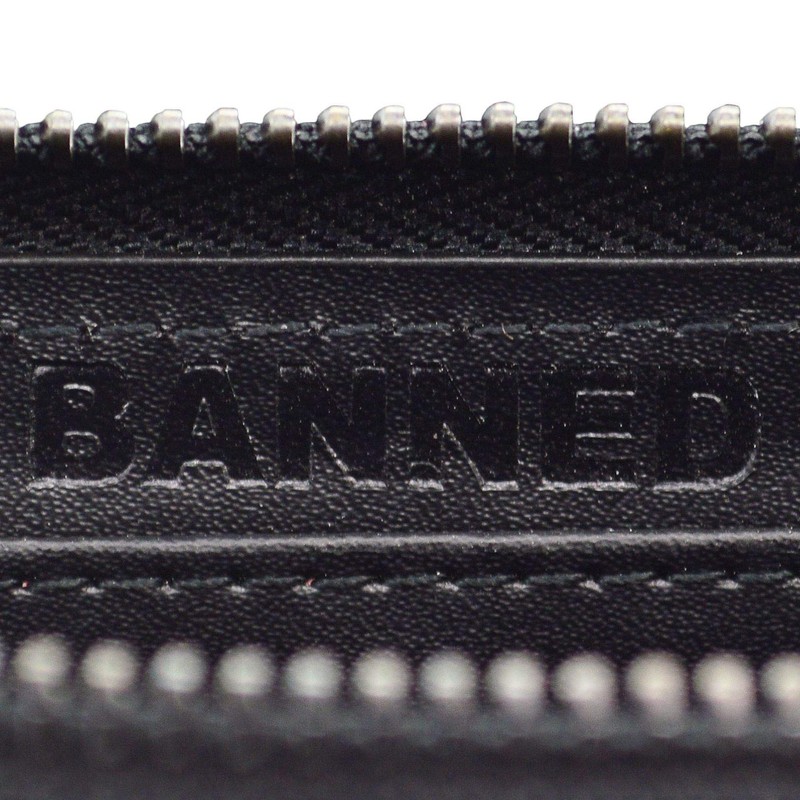 BANNED GLOW IN THE DARK SKULL WALLET PURSE BEDLAM