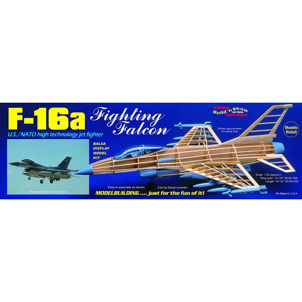 Guillow's F-16 Fighting Falcon Model Kit