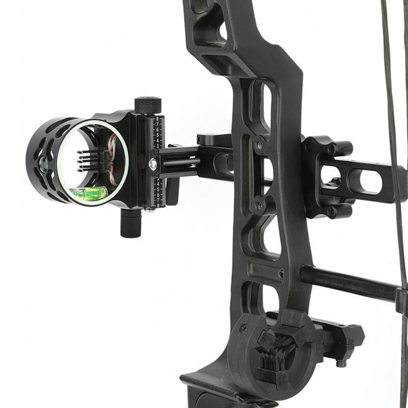 5 Pin Bow Sight Aluminium Alloy with Short Rod Archery